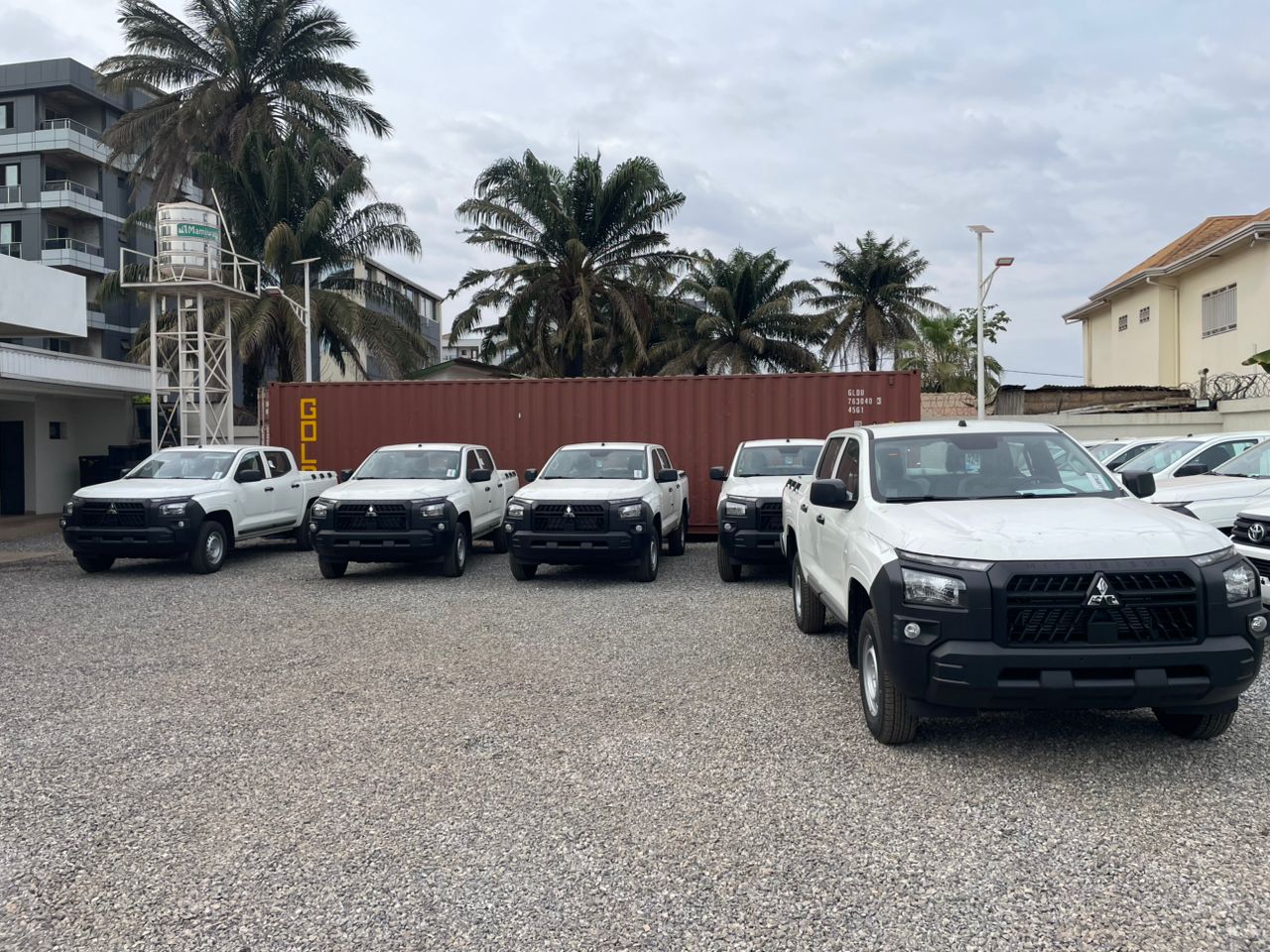 Flotte de véhicules de transport