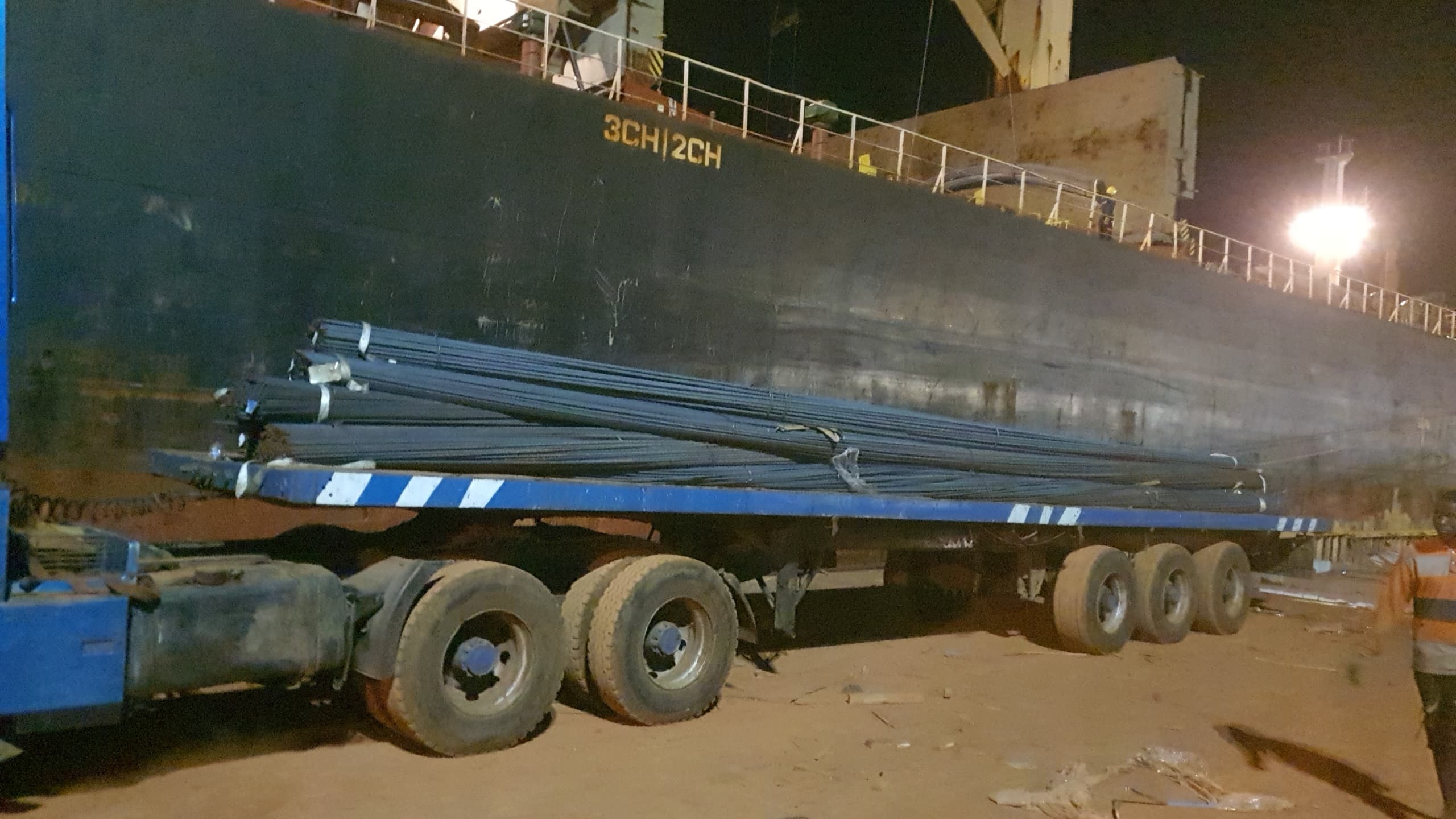 Opérations navire au port de Conakry